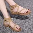 thumbnail image 5 of kamemir Dress Sandals Women's Platform Wedge Sandals, Comfortable Open-Toe Cork Casual & Dressy Summer Shoes(Khaki,7), 5 of 6