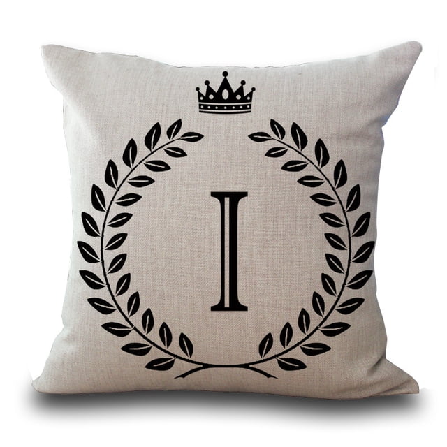 Pillow Cover Home Decoration Fashion English Letters Print, I