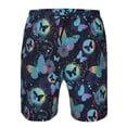 thumbnail image 3 of Goofa Blue Butterfly Printed Mens Swim Trunks Summer Quick Dry Short Beach Swimwear Bathing Suits-XX-Large, 3 of 9