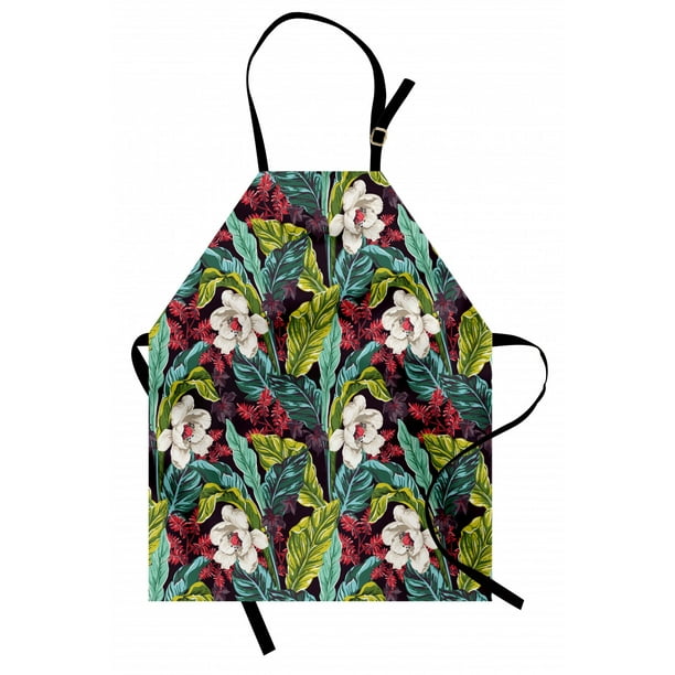 Plant Apron Exotic Nature Depicting Image of a Drawing with Vibrant ...