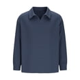 thumbnail image 6 of DayScoop Casual T-Shirt for Men Long Sleeve T Shirt Big & Tall Fall Fashion Solid Color Breathable Versatile Pullover Tops Plus Size, 6 of 6