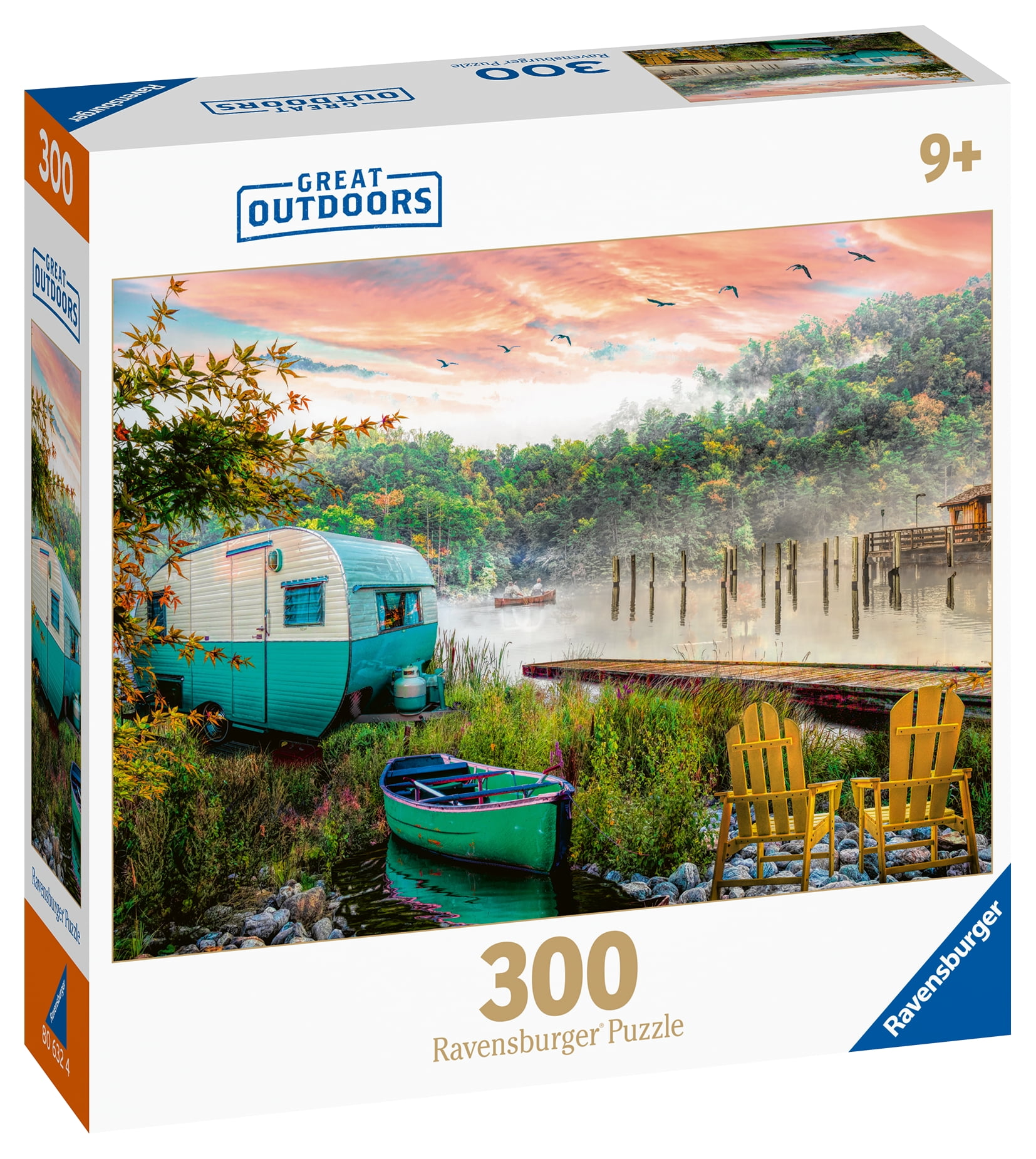 Ravensburger Great Outdoors Puzzle Series - Lakeside Camping, 300