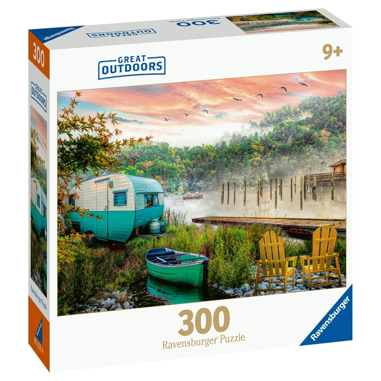 Ravensburger Great Outdoors Puzzle Series - Lakeside Camping, 300