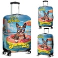 thumbnail image 2 of Hello Summer Boston Terrier Pool Day on Watermelon Float Travel Luggage Cover Gentleman Dog Lover Gifts Suitcase Dust Protective Decor - 13008, 2 of 5