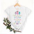 thumbnail image 4 of Mujeres Manga Corta de Verano Tops Pascua Impresa Cuello Redondo, Blusa de Moda Casual para la Primavera, 4 of 5