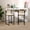 Creamy White, variant on Set of 2 Creamy White Paper Rope Woven Bar Stools, Hand Weave Counter Stools with Backrest & Footrest, Metal Frame Stools for Kitchen Island Dining Room