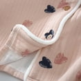 thumbnail image 7 of Women Flannel Pajama Robe Long Sleeve Button Down Sleepwear Warm Plush Bathrobe Cute Panda Print Nightgown, 7 of 7