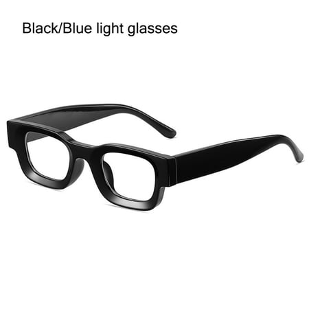 Retro Punk UV400 Square Frame Shades Women Sunglasses Men Sun Glasses Polarized Sunglasses BLACK/BLUE LIGHT GLASSES