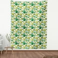 thumbnail image 4 of Exotic Upholstery Fabric by the Yard, Organic Food Illustration of Tropic Citrus Wild Lime Lemon Fruits, Decorative Fabric for DIY and Home Accents, White Green and Yellow Green by Ambesonne, 4 of 5