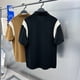 thumbnail image 4 of Nueva camisa polo para hombre, informal, holgada, con solapa, de colores modernos a juego, 4 of 5