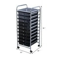 thumbnail image 5 of 10-Drawer Rolling Cart Utility Organizer with Wheels Black, 5 of 5