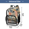 thumbnail image 5 of Iauyy Clear Backpack Heavy Duty PVC Transparent Backpack for College Workplace, Moon Landing, 5 of 8