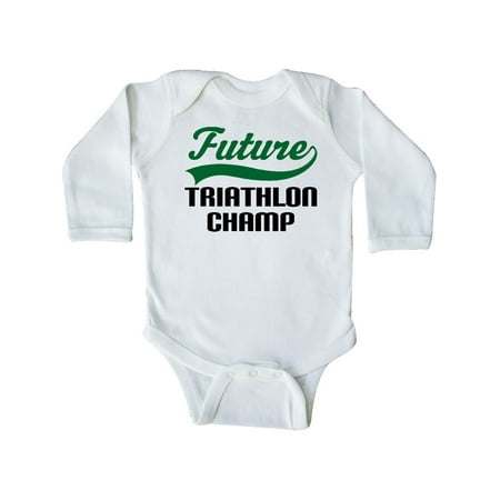 

Inktastic Future Triathlon Champ Gift Baby Boy Long Sleeve Bodysuit