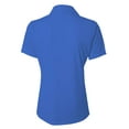 thumbnail image 2 of A4 Solid Interlock Polo For Women in Royal | NW3261, 2 of 3