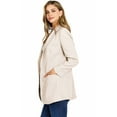 thumbnail image 2 of Love Tree Women's Juniors Classic Office Workwear Boyfriend Blazer (Beige, Small), 2 of 3