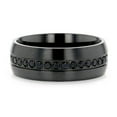 thumbnail image 3 of TALON Black Titanium Ring with Black Sapphires - 6mm - Size 9, 3 of 7