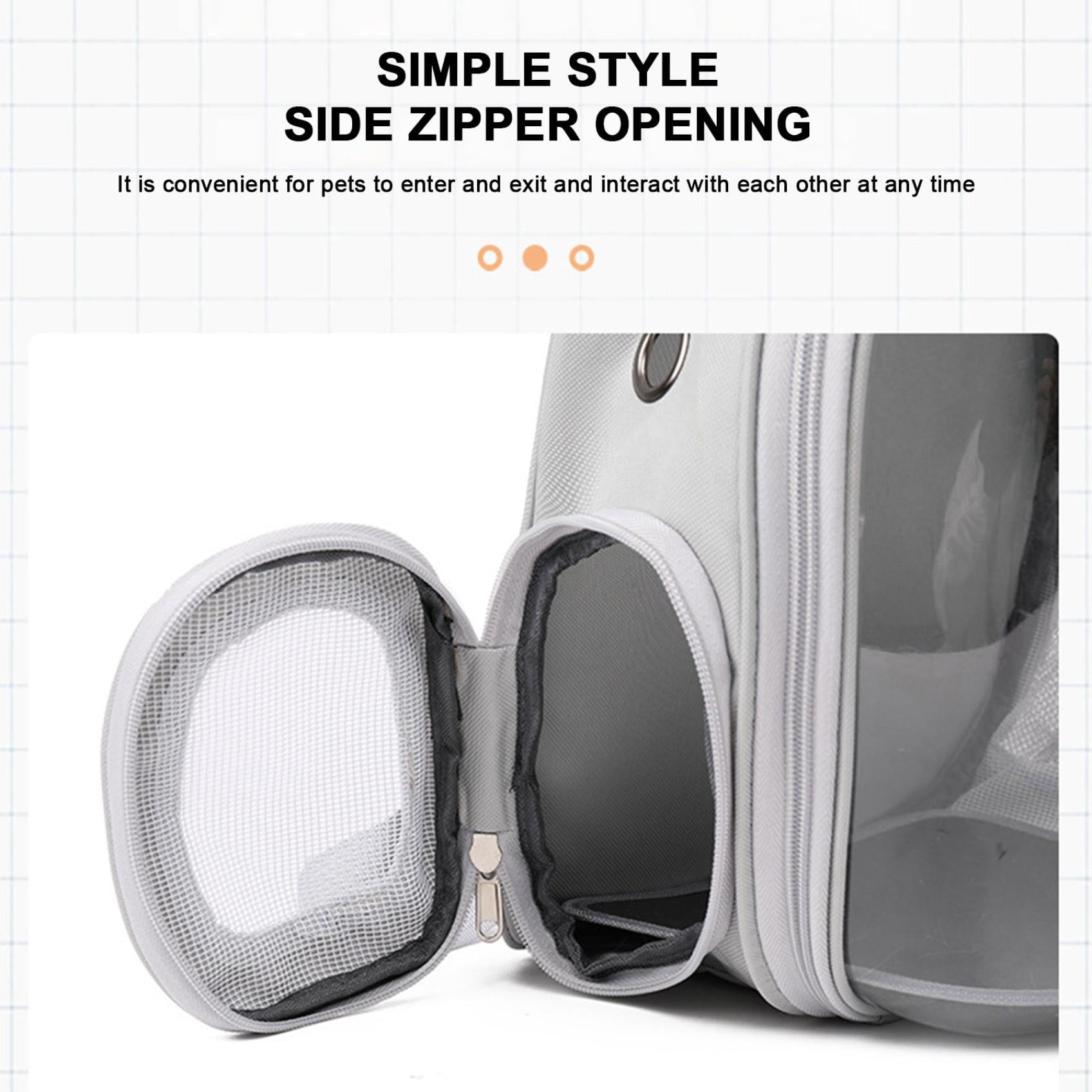 Cat Backpack Carrier, Pet Cat Carrier with Ventilated Design for Carrying Puppy Cats, Pet Carrier Back Pack Bag Space Capsule for Traveling/Hiking/Camping/Outdoors, Pet Carrier Airline Approved