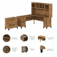 thumbnail image 3 of Somerset 72W L Desk with Hutch & File Cabinet in Fresh Walnut - Engineered Wood, 3 of 10