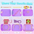 thumbnail image 5 of LINXUXIE 6-in-1 Weaving Loom,  DIY Arts, Friendship Bracelet Kit and Crafts Sets for Bracelet & Potholder & Bag, Birthday Gifts for 6-12 Years Old, 5 of 7