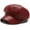 Pu Leather-red, variant on Women Vintage Velvet Beret Newsboy Hat Flat Cap Baker Boy Hat