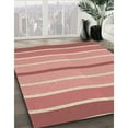 thumbnail image 3 of Ahgly Company Machine Washable Indoor Square Transitional Red Area Rugs, 6' Square, 3 of 7