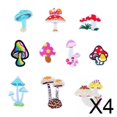 thumbnail image 1 of 4x10x Parches Para Planchar Calcomanías Que Imprimen Parches De Hongos Para Coser Familias De Bolsos, 1 of 10