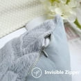 thumbnail image 4 of decorUhome Pack of 2 Throw Pillow Covers 22x22, Soft Plush Faux Wool Couch Pillow Covers, Blue Grey (Pillow Cover Only, No Inserts Included), 4 of 9
