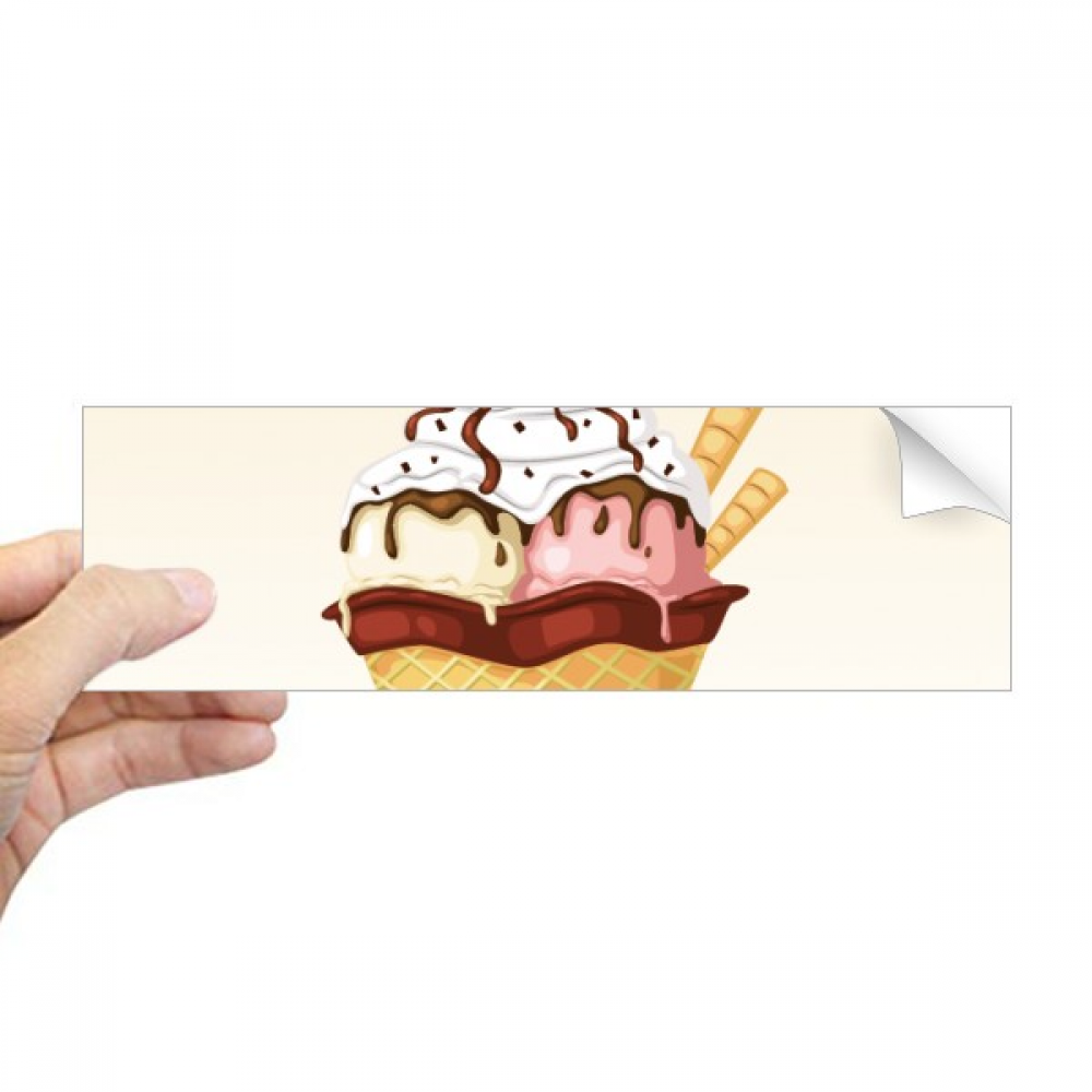 Biscuits Cherry Chocolate Ice Rectangle Bumper Sticker Notebook Window