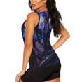 thumbnail image 3 of Balery Fantasy Dragon In Cathedral Camiseta sin mangas estampada ligera para mujer, tops de entrenamiento sin mangas, camisetas de yoga transpirables de secado rápido.-Medium, 3 of 7