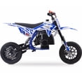 thumbnail image 6 of MotoTec Villain 52cc 2-Stroke Kids Gas Dirt Bike Blue, 6 of 6