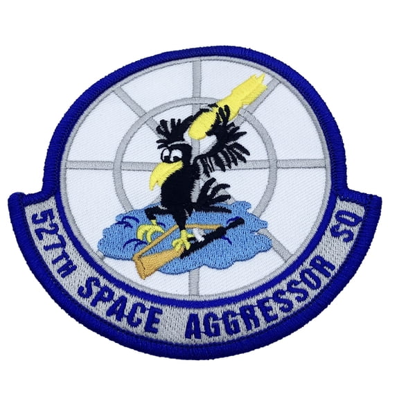 527th Space Aggressor Squadron Patch With hook and loop