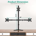 thumbnail image 4 of Soporte triple para monitor WALI MF003S para 3 pantallas de hasta 27 pulgadas, 4 of 8