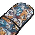 thumbnail image 2 of Dailycode Double Sided Oven Mitt with Loop Heat Resistant Kitchen Long Potholders 7" x 35" Ferocious Tiger Face, 2 of 6