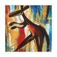 thumbnail image 1 of Kangaroo in Abstract - Canvas, 1 of 10