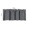 thumbnail image 2 of Homesteed Thermal Insulated Short Blackout Curtain - Rod Pocket Kitchen Bathroom Living Room Window Panel 57x18 Inch, 2 of 5