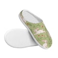 thumbnail image 3 of KLL Cute Rabbit And Flower Pattern Adult Unisex Cozy Slippers,Fuzzy Slip-on Slippers TPR Sole Slippers Comfort Plush Home Footwear for Indoor & Outdoor-46/47, 3 of 7