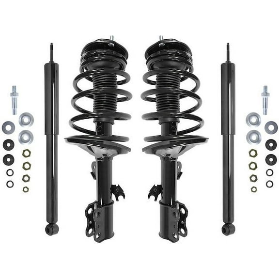 Front and Rear Suspension Strut and Shock Absorber Assembly Kit - Compatible with 1998 - 2003 Toyota Sienna 1999 2000 2001 2002
