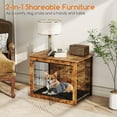 thumbnail image 4 of Barara King Dog House,Pet House,Dog Crate Furniture with Cushion and Double Doors for Small/Medium Dogs-33 Inches, 4 of 11