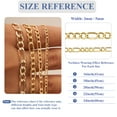 thumbnail image 5 of APSVO 18K Gold Plated Chains for Women Men Boys 3mm/5mm Figaro Curb Link Necklace Birthday Valentines Day Jewelry Gifts Teen Him Her Dad Son Boyfriend Adults Kids Age Ideas 14/16/18/20/22/24 Inch, 5 of 7