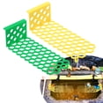 thumbnail image 1 of Uxcell 2-Pack Isla Flotante para Abejas, 18x6cm/7.09x2.36 Pulgadas Estación de Riego Flotante de Plástico para Alimentación/ Baño de Mariposas/ Decoración de Jardín al Aire Libre [Verde, Amarillo], 1 of 7