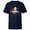 Navy, variant on Star Wars C-3PO Golden Droid Portrait - Short Sleeve T-Shirt for Kids - Customized-Royal
