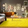 thumbnail image 7 of Homore Cute Fluffy Velvet Carpet Soft Washable Area Rugs for Bedroom/ Living Room Decoration,8'x10',Yellow, 7 of 7