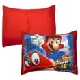 thumbnail image 5 of Super Mario Kids Comforter and Sham, 2-Piece Set, Twin, Gaming Bedding, Reversible, Gray, 5 of 9