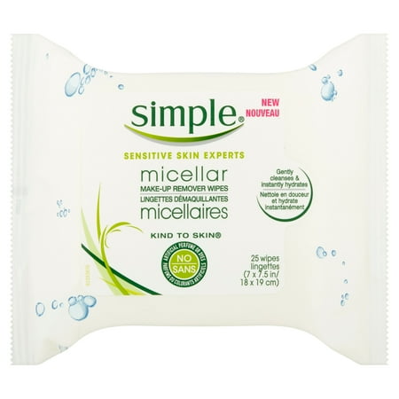 Simple Kind to Skin Facial Wipes Micellar 25 ct