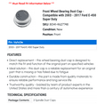 thumbnail image 2 of Front Wheel Bearing Dust Cap - Compatible with 2003 - 2017 Ford E-450 Super Duty 2004 2005 2006 2007 2008 2009 2010 2011 2012 2013 2014 2015 2016, 2 of 2