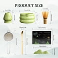 thumbnail image 2 of Eurhowing 7-Piece Matcha Whisk Set, Japanese Matcha Tea Set with Bamboo Whisk, Ceramic Bowl, Scoop & Sifter, Complete Ceremony Kit, Gift, Green, 2 of 7