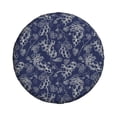 thumbnail image 3 of Rv Spare Tire Cover 14 inch - Grape Geometric Tire Covers for Trailers, Adjustable Camper Spare Tire Cover, 3 of 7