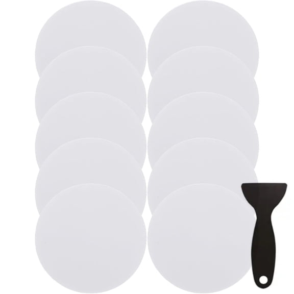24Pcs White Round Adhesive Rug Pads Grippers - Non-Slip Sofa Cushion Fixer for Bed Sheets,Carpets,Area Rugs,and Furniture - 3Inch Nylon Adhesive Pad with Strong Backing