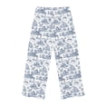 thumbnail image 3 of Personalized Monogram Farmhouse Toile Women's Pajama Pants, 3 of 5