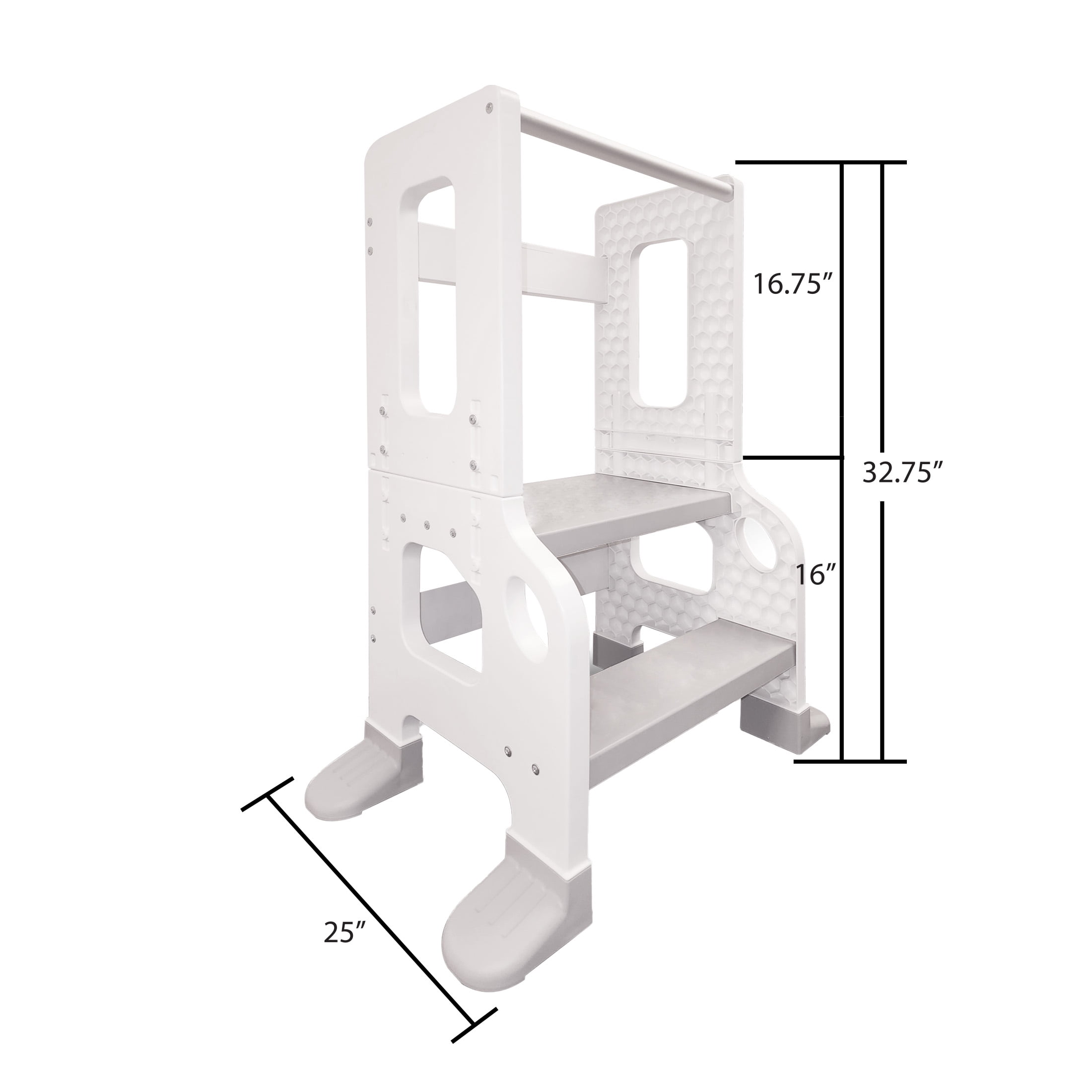 CORE PACIFIC Kitchen Buddy 2-in-1 Stool for Ages 1-3 safe up to 100 lbs.